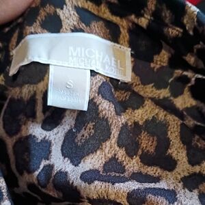 Michael Kors Brown Leopard Print Apparel